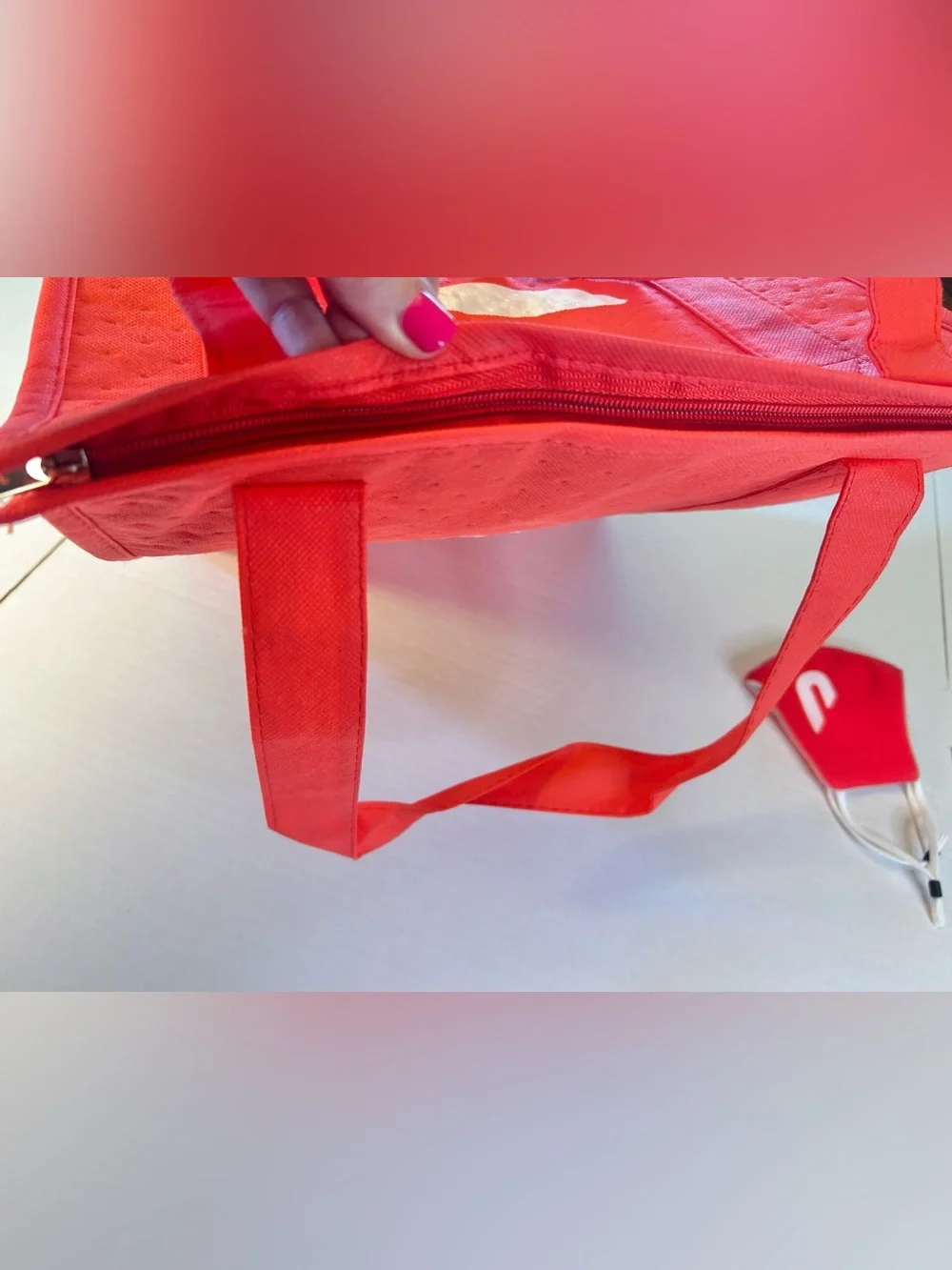 DoorDash Red Insulated Delivery Bag Thermal Tote Food Grocery Hot Cold